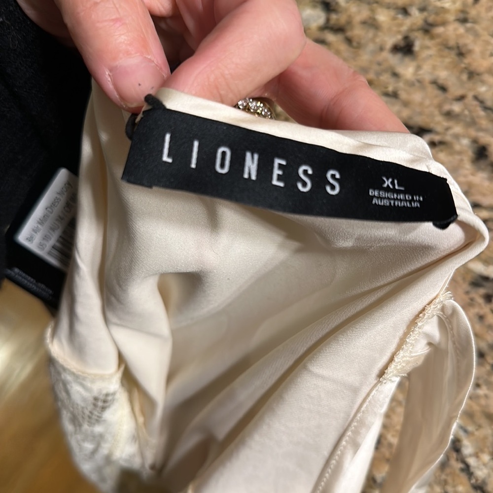 NWT Lioness Bel Air Mini Dress Ivory US10 - Picture 6 of 11